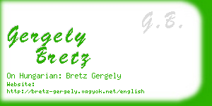 gergely bretz business card